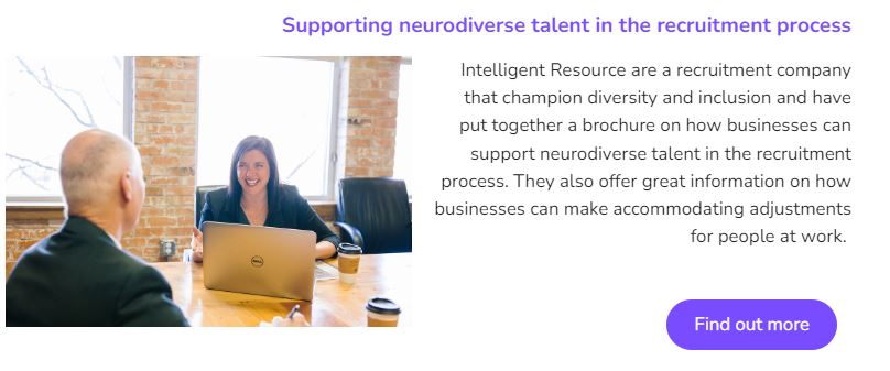 Neurodiversity recruitment tools
