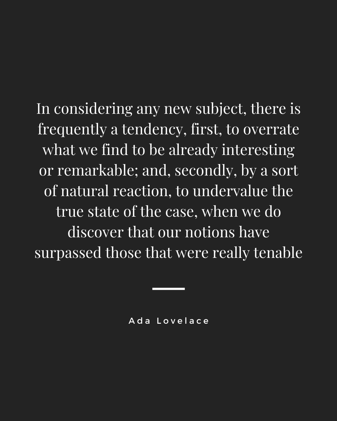 Ada Lovelace Quote