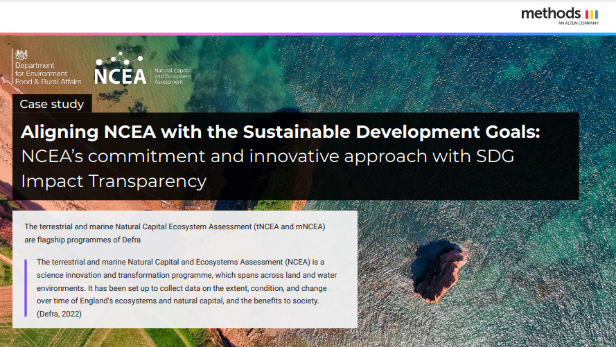 NCEA and SDG case Study Screenshot